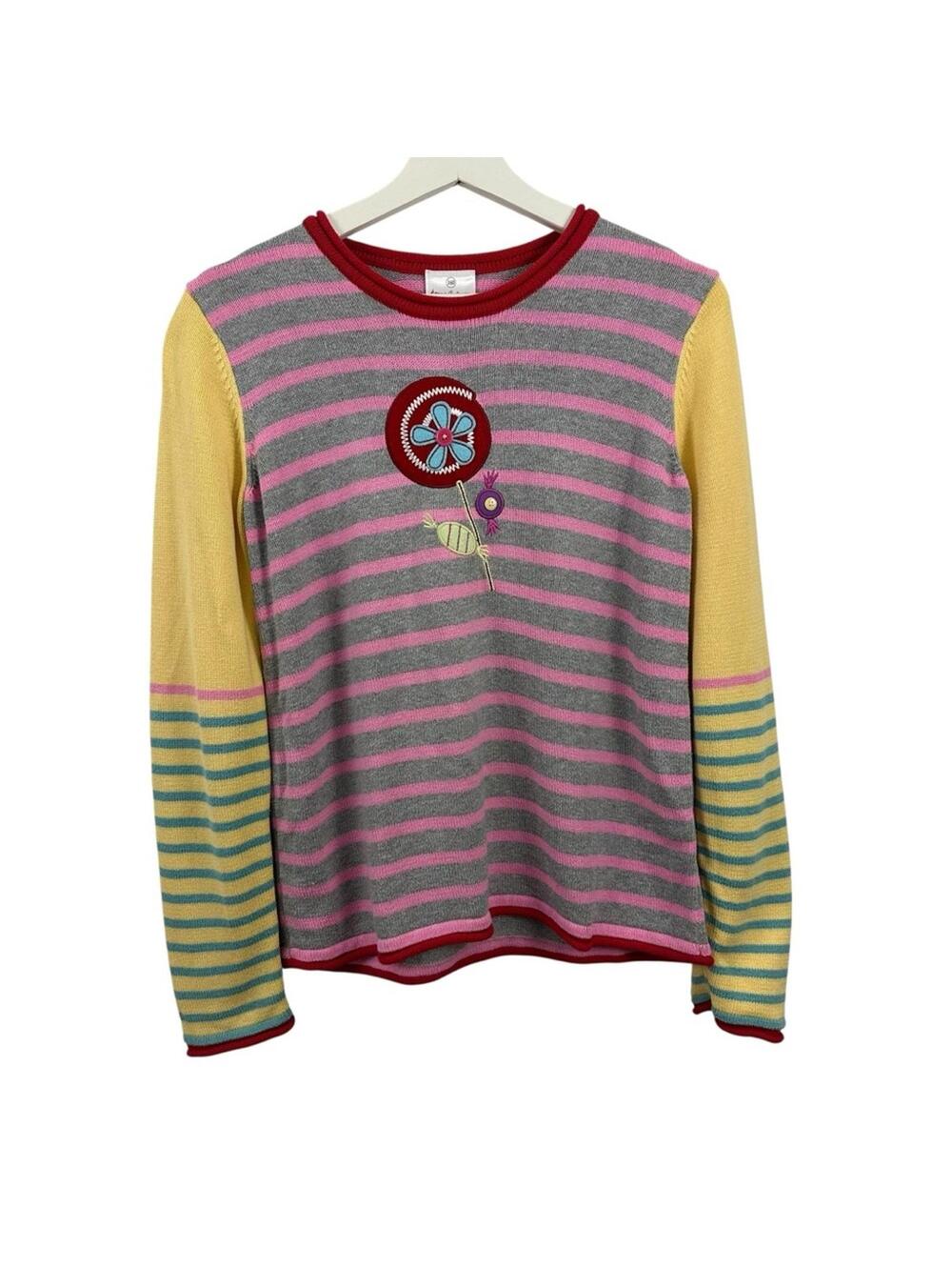 Hanna Andersson Girls Striped Long Sleeve Top Size 160 14-16